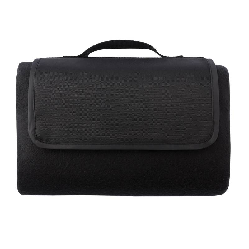 ACAMAR Pikniková deka s uchem, černá ACAMAR Pikniková deka s uchem, černá